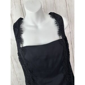 Women's Aidan Mattox Cocktail Lace Sheath Dress Black Size 8